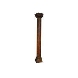 Wooden antique rustic pillar column