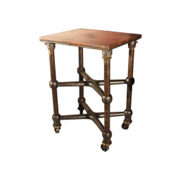industrial cast iron pipe base end table