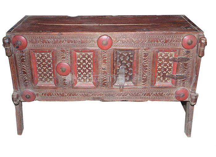 wooden handmade DAMACHIYA sideboard with flat top 