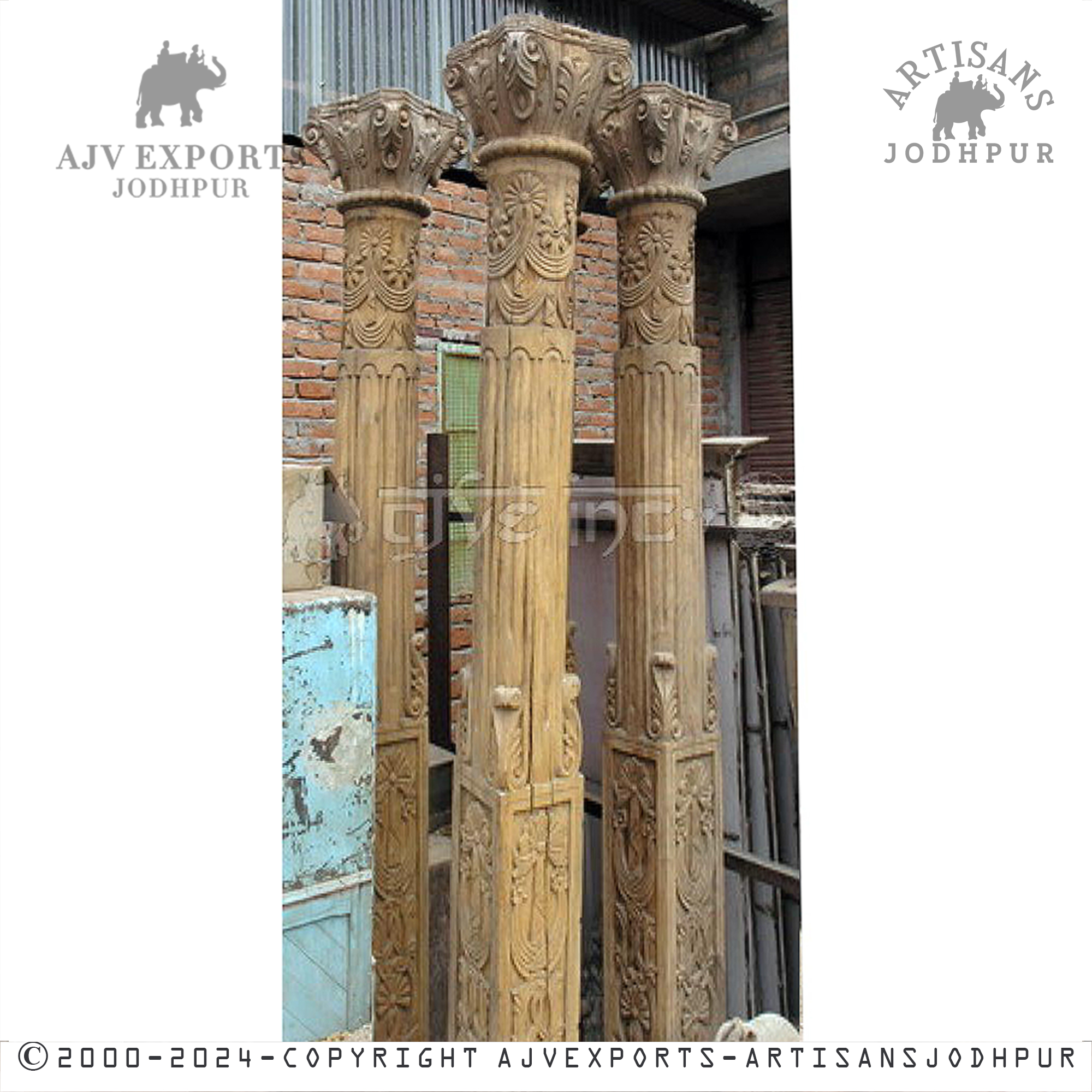 Carved Stone Column